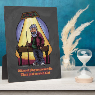 Old Pool Player Fotoplatte