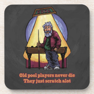 Old Pool Player Untersetzer