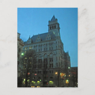 Old Post Office, Night Washington DC Postkarte