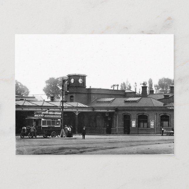 Old Postcard - Bahnhof Watford Postkarte (Vorderseite)