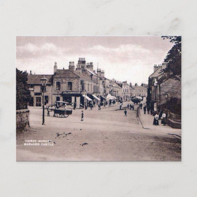 Old Postcard - Barnard Castle, Grafschaft Durham Postkarte (Vorderseite)