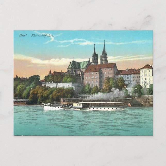 Old Postcard - Basel, Schweiz Postkarte (Vorderseite)