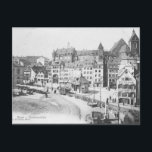 Old Postcard - Basel, Schweiz Postkarte<br><div class="desc">Das Bild auf dieser Postkarte ist aus einer Vintagen Postkarte des Barfüsserplatzes,  Basel,  Schweiz,  reproduziert worden.</div>