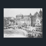 Old Postcard - Basel, Schweiz Postkarte<br><div class="desc">Das Bild auf dieser Postkarte ist aus einer Vintagen Postkarte des Barfüsserplatzes,  Basel,  Schweiz,  reproduziert worden.</div>