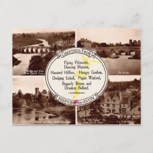 Old Postcard - Bidford-on-Avon, Warwickshire Postkarte