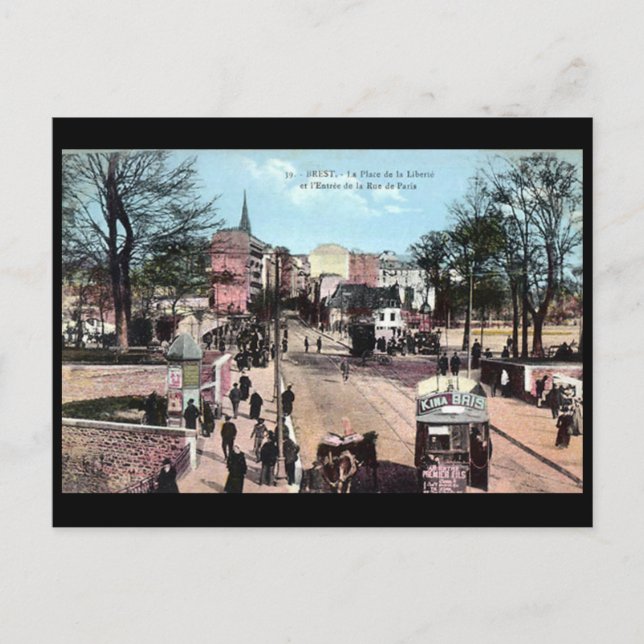 Old Postcard - Brest, Finistere, Frankreich Postkarte (Vorderseite)