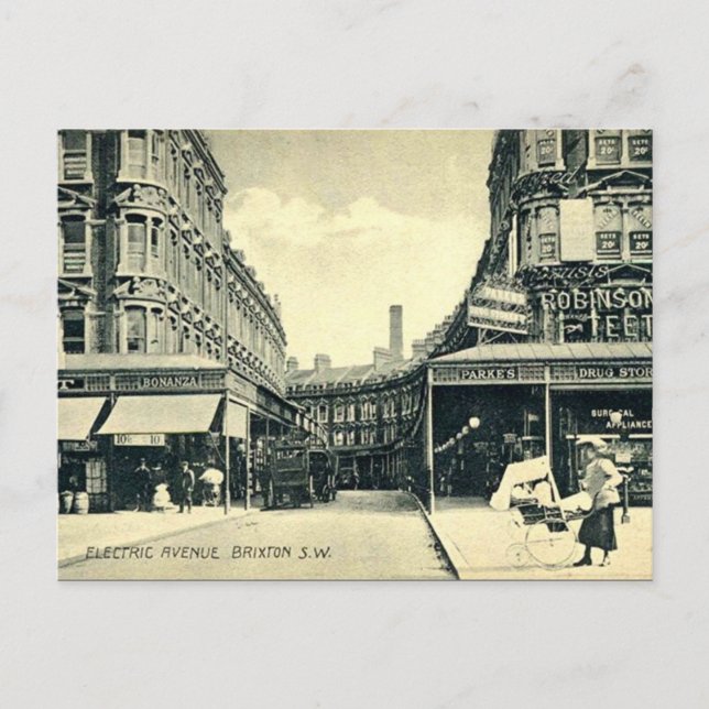 Old Postcard - Brixton, London Postkarte (Vorderseite)