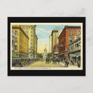 Old Postcard, Bull St, Savannah, Georgia Postkarte