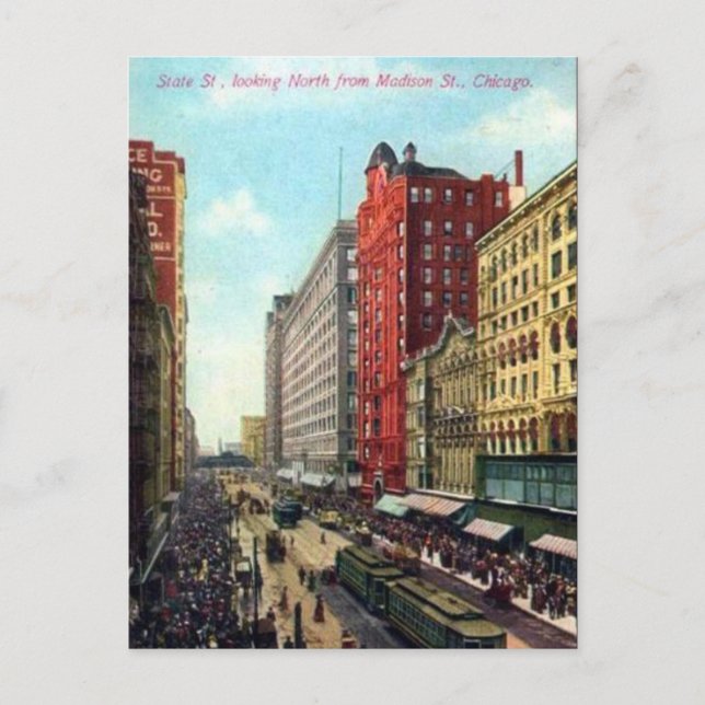 Old Postcard - Chicago, Illinois Postkarte (Vorderseite)