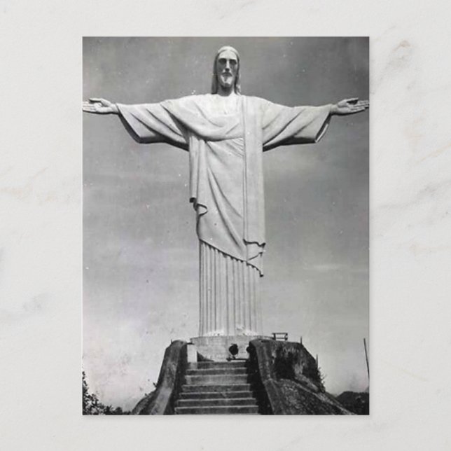 Old Postcard - Christo Redemptor, Rio de Janeiro Postkarte (Vorderseite)