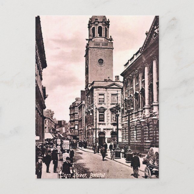 Old Postcard - Corn Street, Bristol Postkarte (Vorderseite)