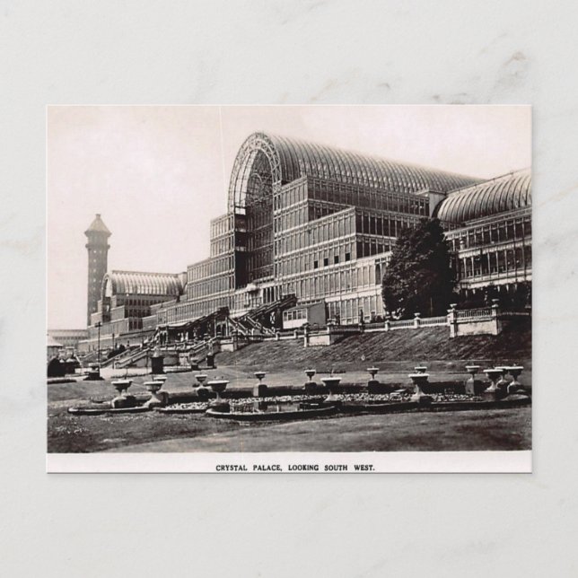 Old Postcard - Crystal Palace, London Postkarte (Vorderseite)