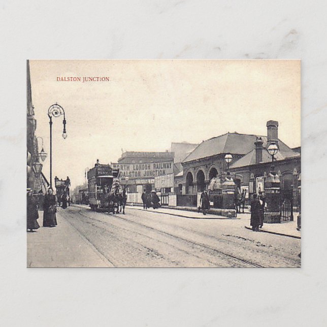Old Postcard - Dalston Junction, London Postkarte (Vorderseite)