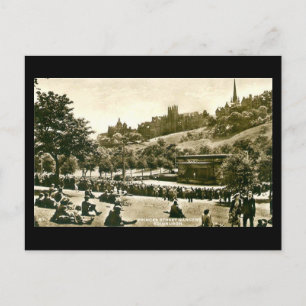 Old Postcard, Edinburgh, Princes St Gardens Postkarte