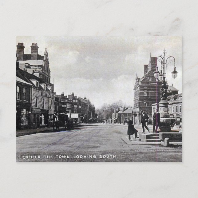 Old Postcard - Enfield, London Postkarte (Vorderseite)