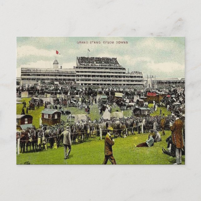 Old Postcard - Epsom Downs Racecourse, Surrey Postkarte (Vorderseite)