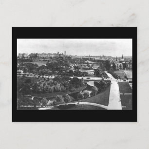 Old Postcard, Glasgow, Kelvingrove Park Postkarte