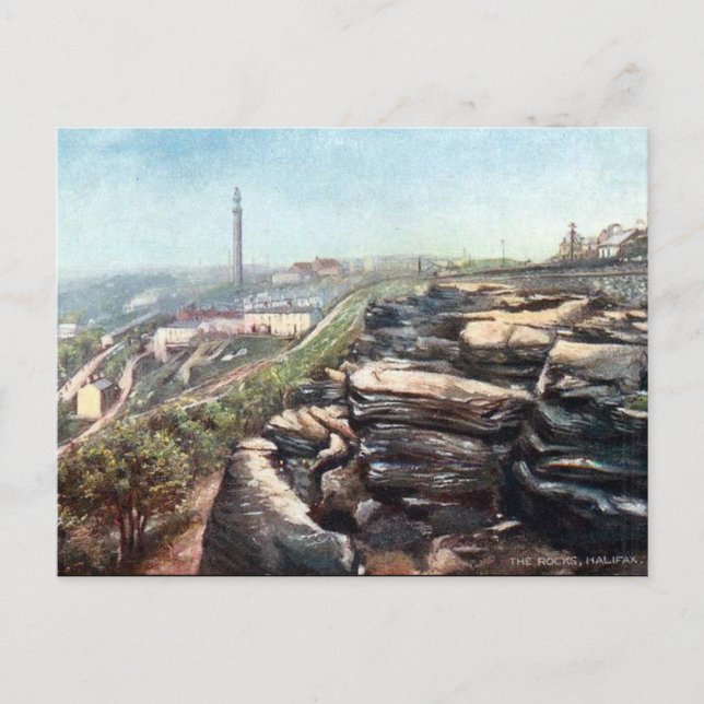 Old Postcard - Halifax, Yorkshire Postkarte (Vorderseite)