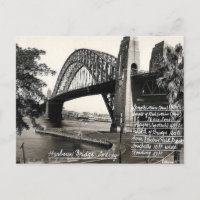Old Postcard - Harbour Bridge, Sydney, NSW