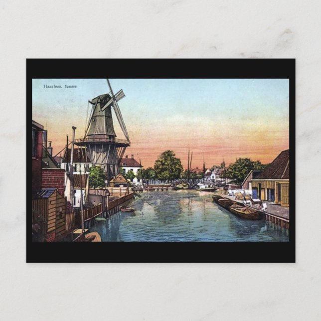Old Postcard - Harlem, Niederlande Postkarte (Vorderseite)