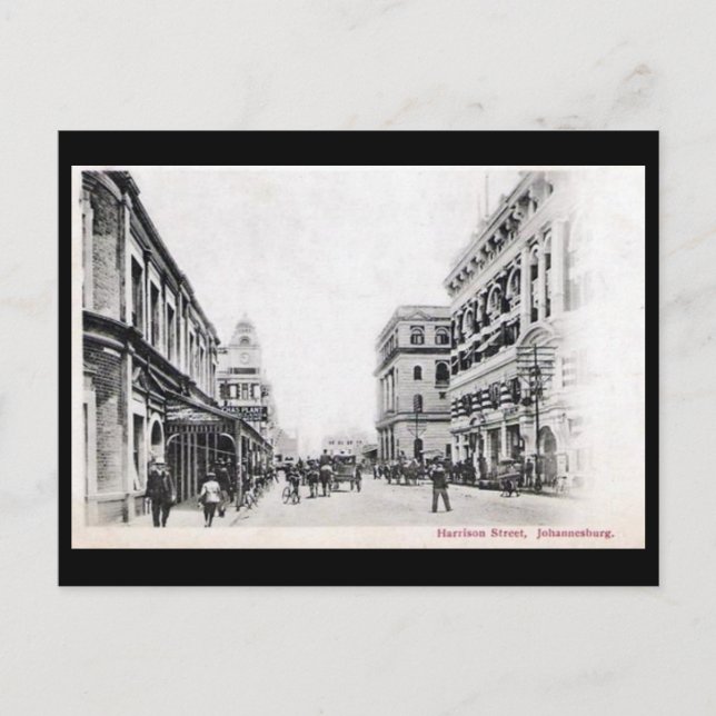 Old Postcard - Harrison Street, Johannesburg Postkarte (Vorderseite)