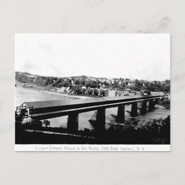 Old Postcard - Hartland, New Brunswick Postkarte (Vorderseite)