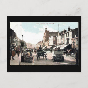 Old Postcard - High St, Newmarket, Suffolk Postkarte