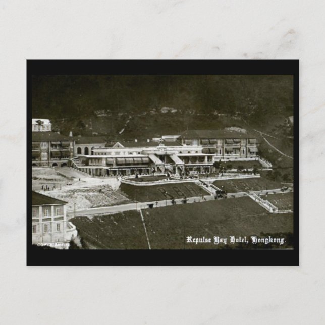 Old Postcard - Hong Kong, Repulse Bay Hotel Postkarte (Vorderseite)