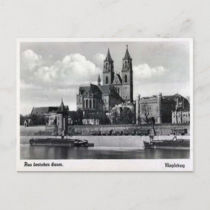 Old Postcard - Kathedrale, Magdeburg, Deutschland Postkarte