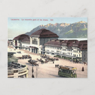 Old Postcard - Lausanne, Schweiz Postkarte