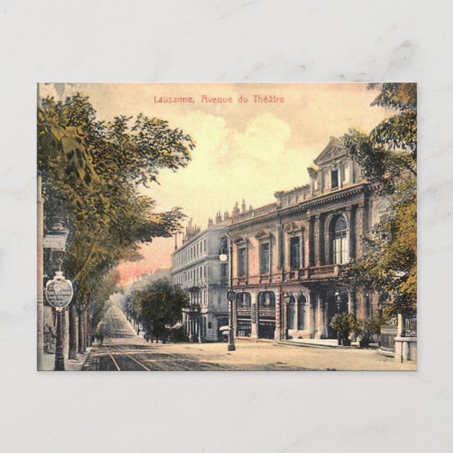 Old Postcard - Lausanne, Schweiz Postkarte (Vorderseite)