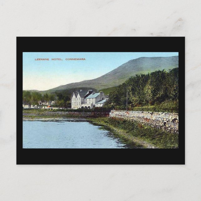 Old Postcard - Leenane Hotel, Connemara, Irland Postkarte (Vorderseite)