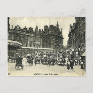 Old Postcard - London Bridge Station Postkarte