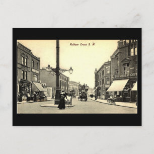 Old Postcard - London, Fulham Cross Postkarte