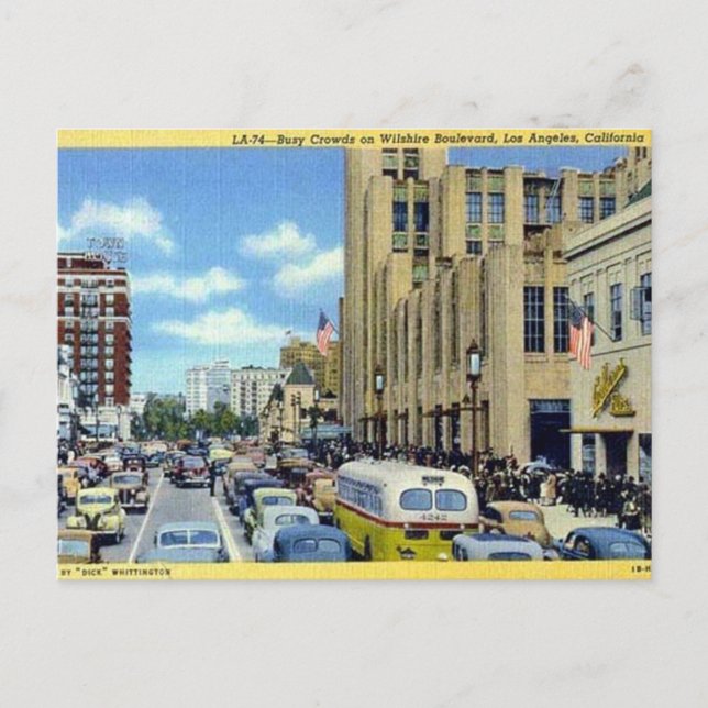Old Postcard - Los Angeles, Kalifornien Postkarte (Vorderseite)