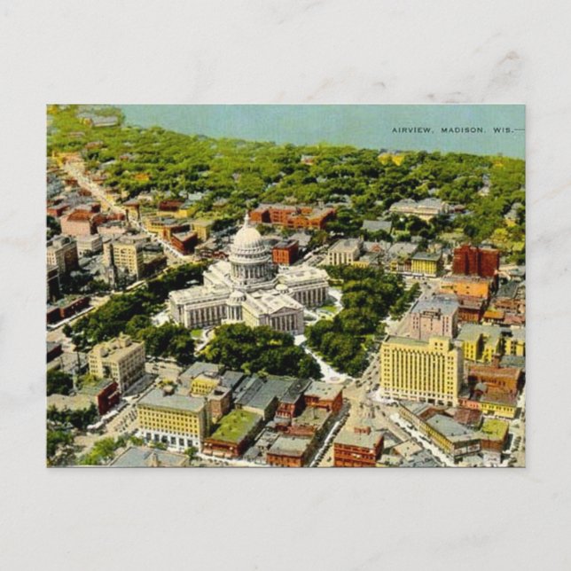 Old Postcard - Madison, Wisconsin, USA Postkarte (Vorderseite)