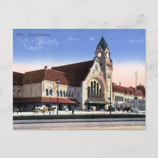 Old Postcard - Metz, Frankreich Postkarte (Vorderseite)
