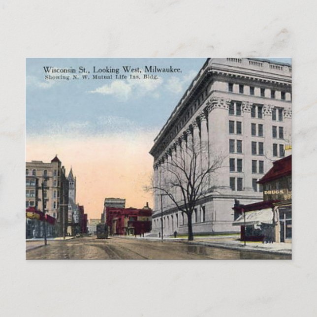 Old Postcard - Milwaukee, Wisconsin, USA Postkarte (Vorderseite)