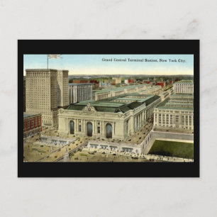 Old Postcard, New York City, Grand Central Station Postkarte
