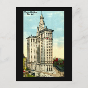Old Postcard, New York City, Municipal Gebäude Postkarte
