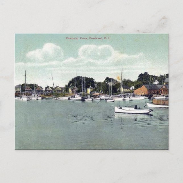 Old Postcard - Pawtuxet Cove, Rhode Island, USA Postkarte (Vorderseite)