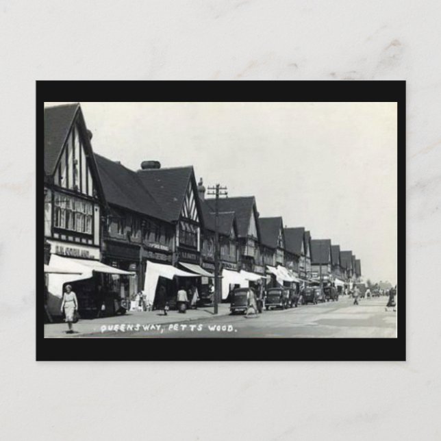 Old Postcard - Petts Wood, Bromley, London Postkarte (Vorderseite)