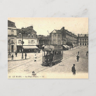 Old Postcard - Place Thiers, Le Mans, Frankreich Postkarte