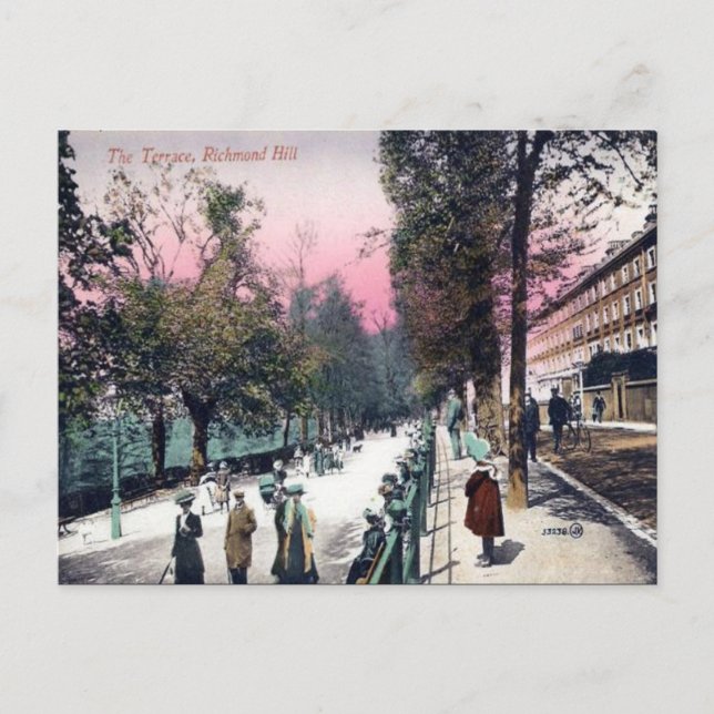 Old Postcard - Richmond Hill, London Postkarte (Vorderseite)