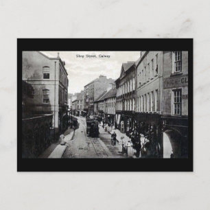 Old Postcard - Shop St, Galway, Irland Postkarte