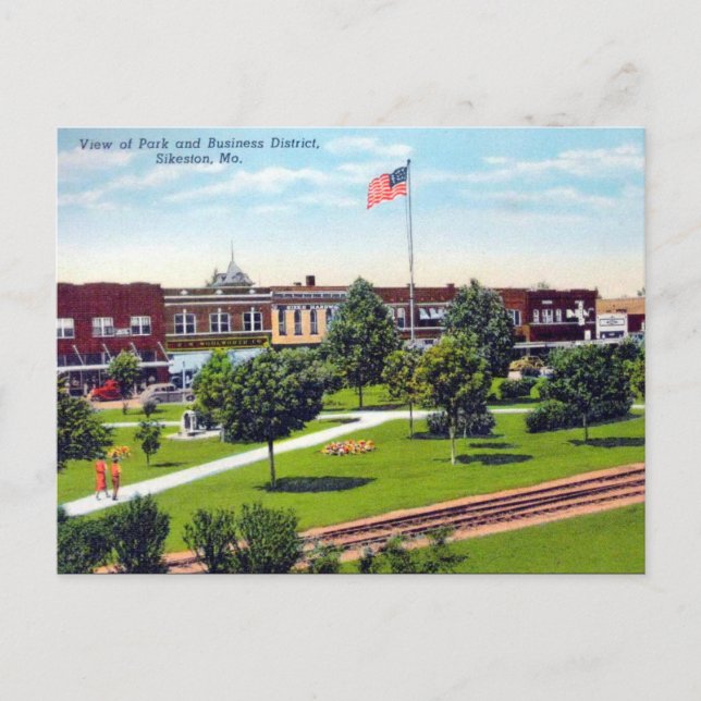 Old Postcard - Sikeston, Missouri, USA Postkarte (Vorderseite)