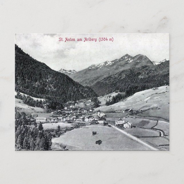 Old Postcard - St Anton am Arlberg, Österreich Postkarte (Vorderseite)