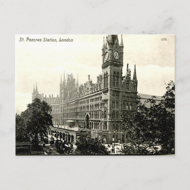 Old Postcard - St Pancras Station, London Postkarte (Vorderseite)