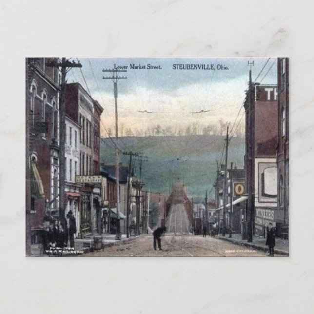 Old Postcard - Steubenville, Ohio Postkarte (Vorderseite)