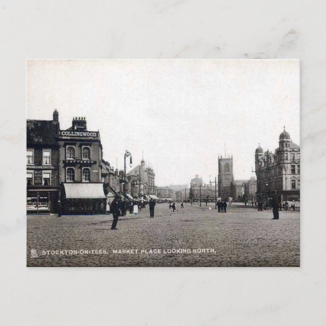 Old Postcard - Stockton on T-Shirts, Grafschaft Du Postkarte (Vorderseite)